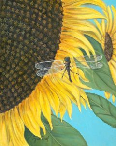 Sunflower & Dragon Fly